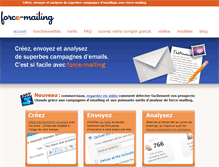 Tablet Screenshot of force-mailing.fr